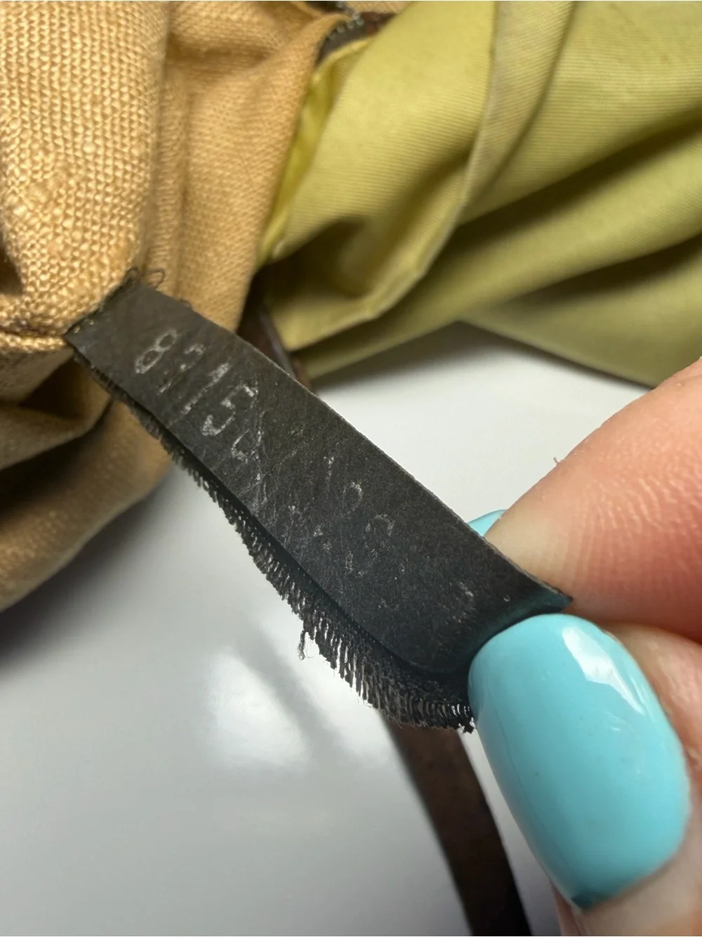 COA inc-Greenish Fendi Tote with leather Handles and Front peekaboo FF Logo